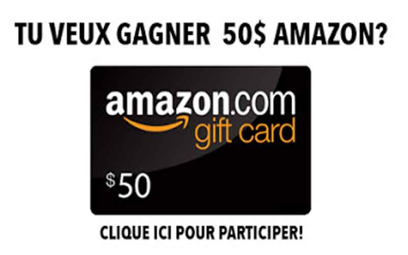 Carte cadeau Amazon de 50$