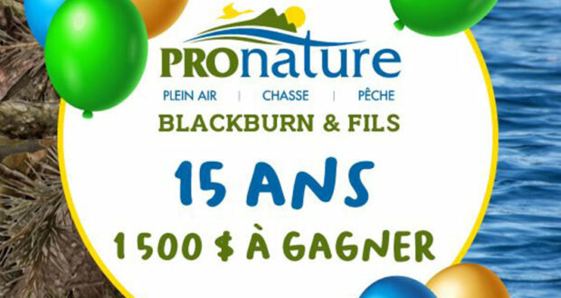 10 certificats-cadeaux Pronature Blackburn et fils de 150 $