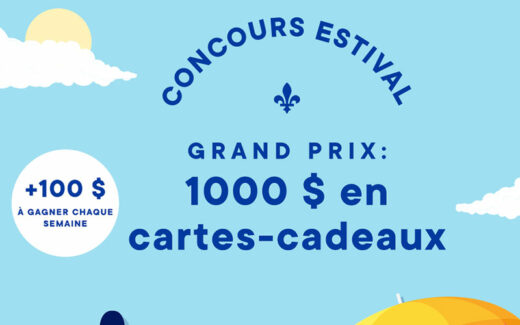 1000 $ à dépenser dans des commerces québécois