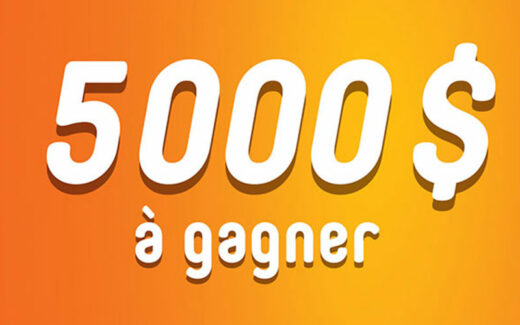 3 prix en argent de 5000 $ chacun