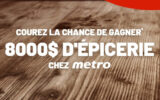 8000 $ d’épicerie Metro