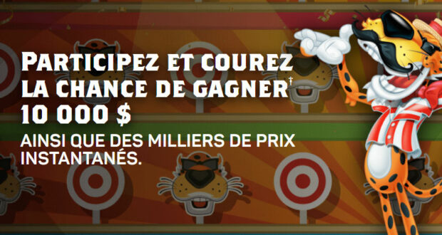Un chèque de 10 000 $ en argent