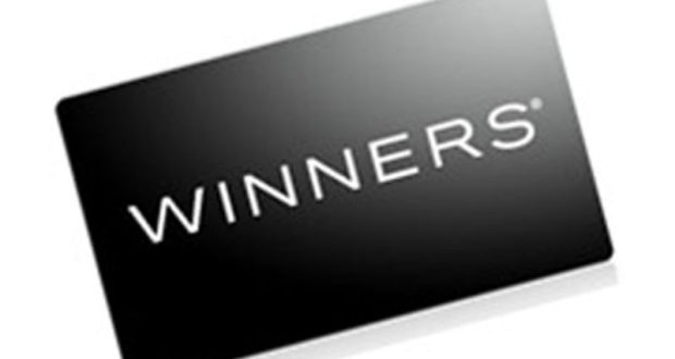 Une carte cadeau Winners d'une valeur de 100$