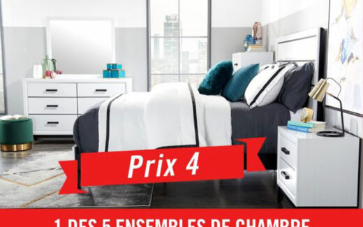 Gagnez 5 ensemble de chambre à coucher