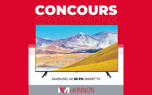 Une télévision Samsung 4K 55 pouces Smart TV