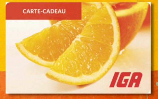 1000 $ en cartes cadeaux épicerie IGA