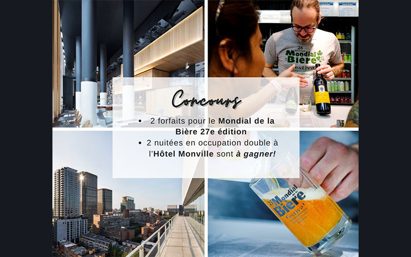 2 nuitées pour deux personnes à l’Hôtel Monville