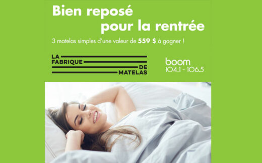 3 matelas simples d’une valeur de 559 $ chacun