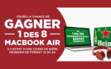 8 MacBook Air (Valeur de 1300 $ chacun)