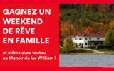 Un weekend en famille au Manoir du Lac William