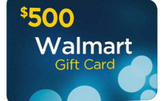 Une carte cadeau Walmart de 500 $