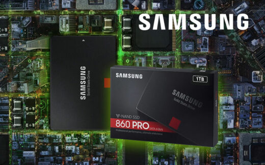 Un disque dur SSD 860 Pro Sata III d’1 To de Samsung