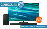 Un téléviseur + une barre de son Samsung (2700 $)