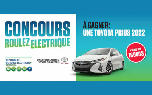 Un véhicule électrique Toyota Prius 2022