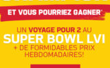 Un voyage pour 2 au Super Bowl LVI (10 000 $)