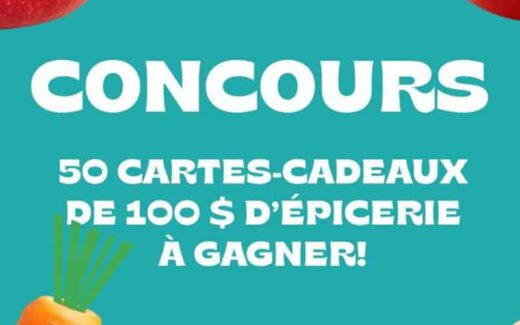 50 cartes-cadeaux de 100 $ d’épicerie