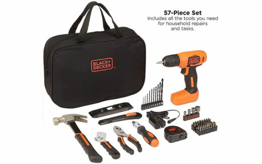 Un ensemble d’outils Black + Decker (57 pièces)