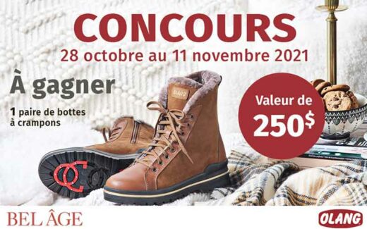 Une paire de bottes à crampons Olang