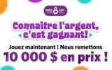 10 000 $ en espèces