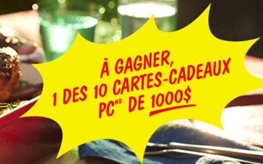 10 cartes-cadeaux Maxi de 1 000$