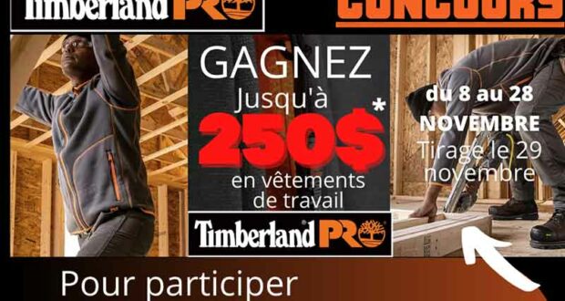 250$ en vêtements de travail