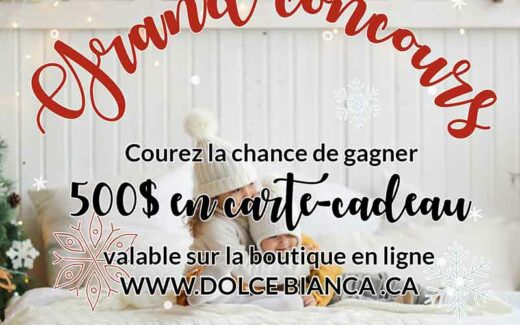 Une carte cadeau DOLCE BIANCA de 500 $