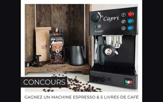 Une machine espresso Capri Avanti + 5 livres de café en vrac