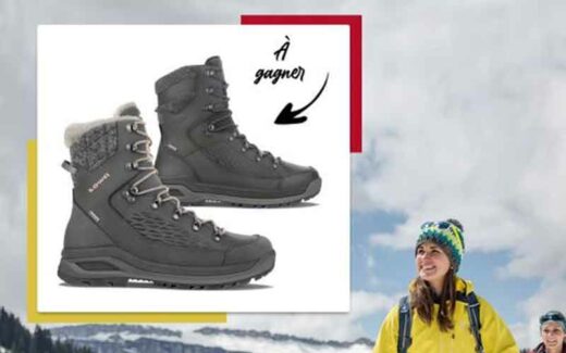 Une paire de bottes Lowa Renegade EVO ICE GTX