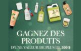 Un ensemble de produits d’une valeur de 500 $