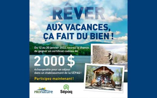 2000 $ pour un séjour dans un établissement de la SÉPAQ