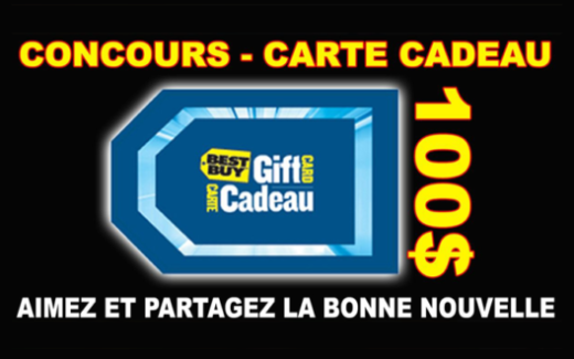 Carte cadeau Best Buy de 100$