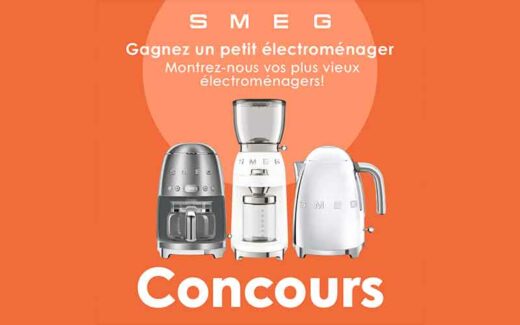 3 petits électroménagers Smeg (Valeur totale 1040 $)