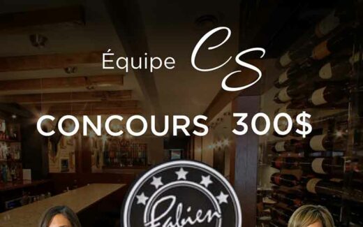 Un certificat cadeau de 300 $ au Restaurant Chez Fabien