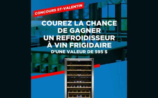 Un refroidisseur à vin frigidaire