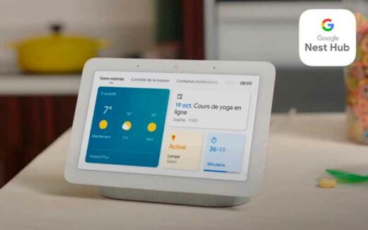 Un écran intelligent Nest Hub de Google