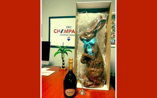 Un lapin en chocolat de 1400 g