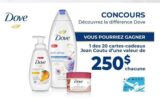 20 cartes cadeaux Jean Coutu de 250 $