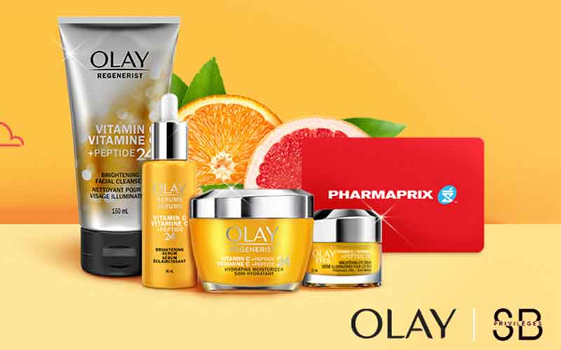 4 paniers de soins Olay (250 $ chacun)