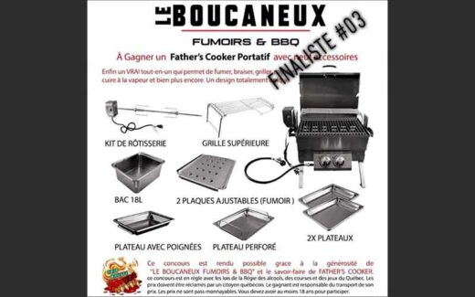 Un kit BBQ Father’s Cooker (1400 $)