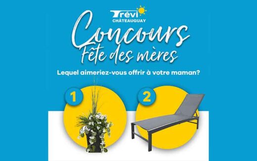 Une chaise longue ou un arrangement floral