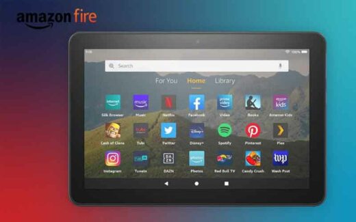 Une tablette Fire HD 8 Amazon