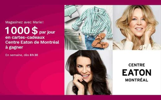 15 cartes-cadeau Centre Eaton de 1000 $