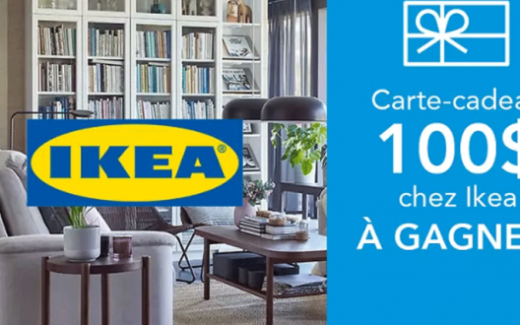 Une Carte cadeau IKEA de 100$