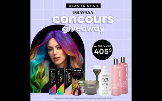 3 ensembles cadeaux VIVID Pravana de 405 $ chacun