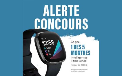 5 montres intelligentes Fitbit Sense de 400 $ chacune