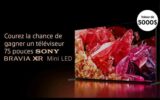 Un téléviseur 75 pouces Mini LED Sony (5000 $)