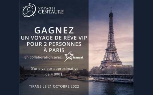 Un voyage de rêve VIP pour 2 personnes à PARIS