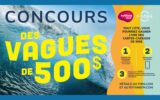 7 cartes prépayées de 500$ chacune