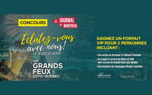 Un forfait VIP pour 2 pour les Grands Feux Loto-Québec