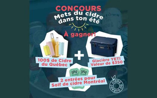 Une glacière Yeti + 100 $ de cidre